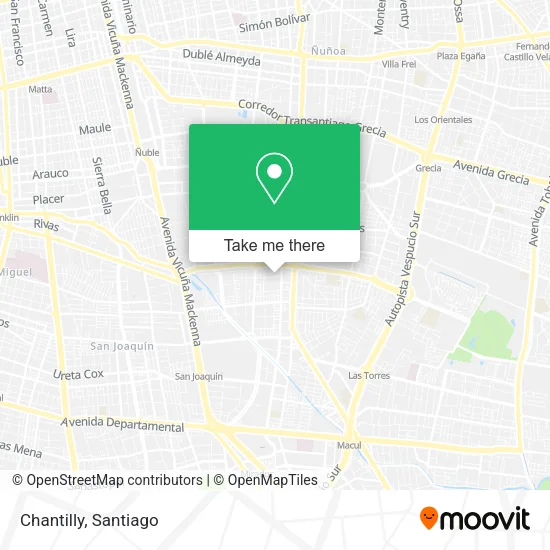 Chantilly map