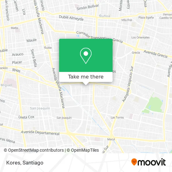 Kores map
