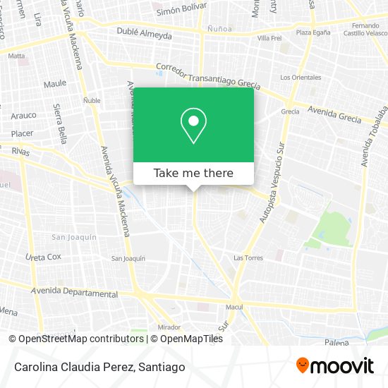 Carolina Claudia Perez map