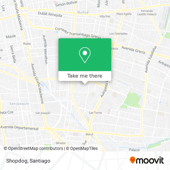 Shopdog map