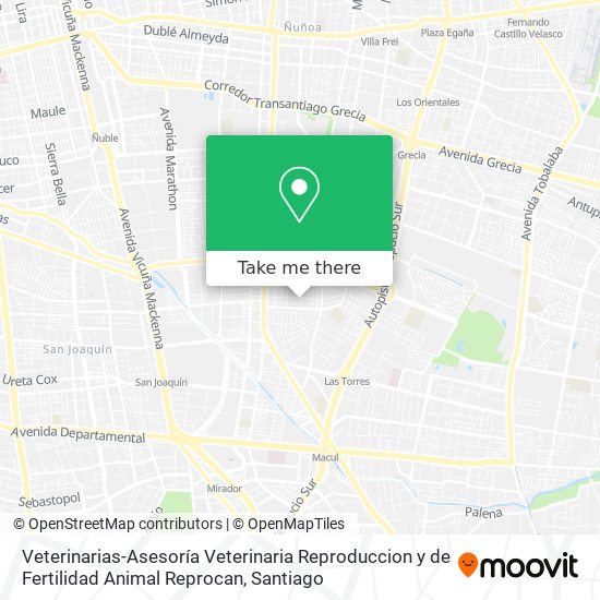 Mapa de Veterinarias-Asesoría Veterinaria Reproduccion y de Fertilidad Animal Reprocan