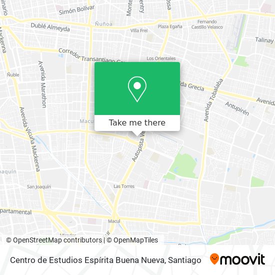 Mapa de Centro de Estudios Espírita Buena Nueva