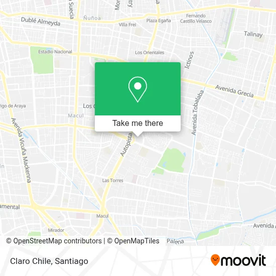 Claro Chile map