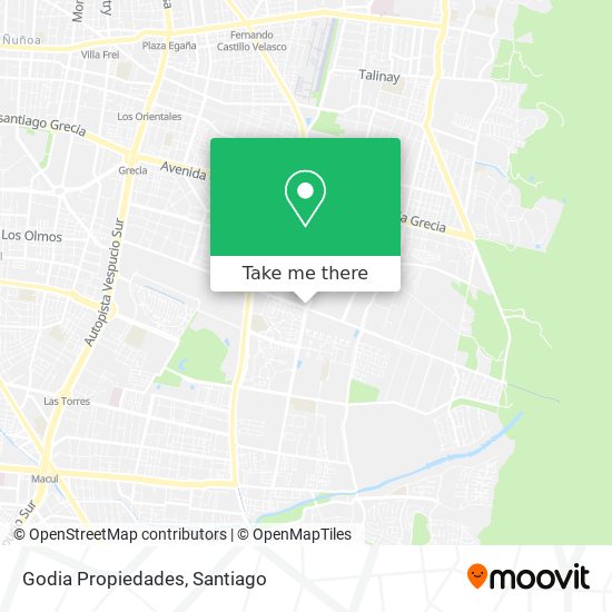 Godia Propiedades map