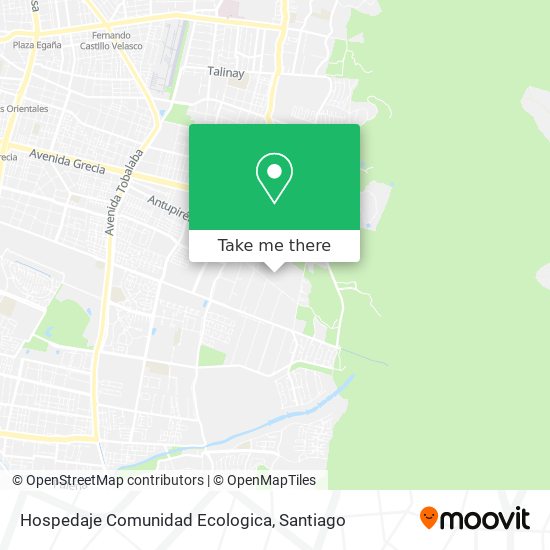 Mapa de Hospedaje Comunidad Ecologica