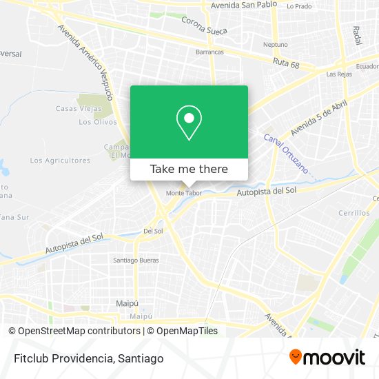 Fitclub Providencia map