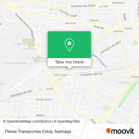 Mapa de Fletes-Transportes Estay