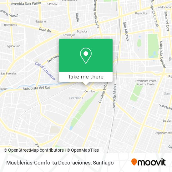 Mapa de Mueblerias-Comforta Decoraciones