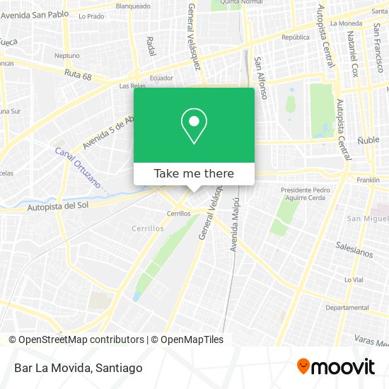 Bar La Movida map