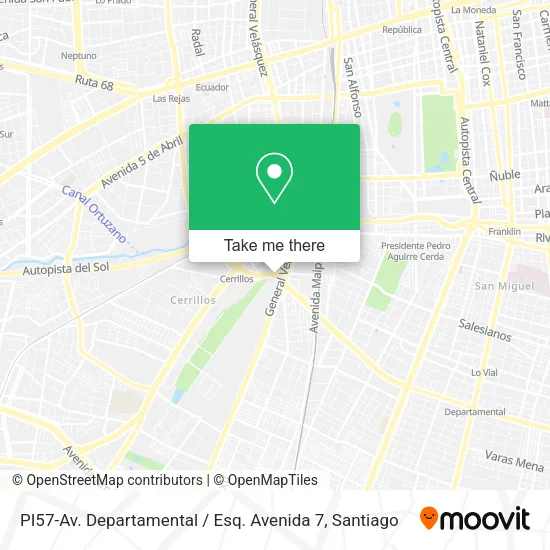 PI57-Av. Departamental / Esq. Avenida 7 map