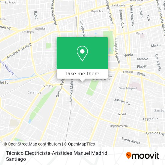 Técnico Electricista-Aristides Manuel Madrid map