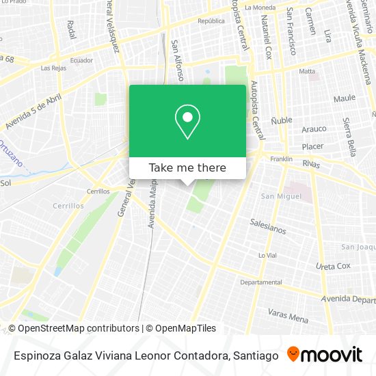 Espinoza Galaz Viviana Leonor Contadora map