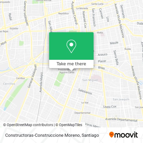 Mapa de Constructoras-Construccione Moreno