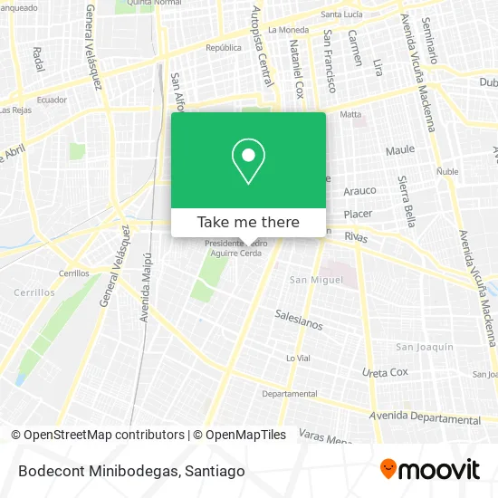 Bodecont Minibodegas map