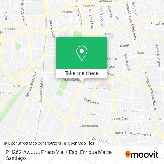 Mapa de PH262-Av. J. J. Prieto Vial / Esq. Enrique Matte