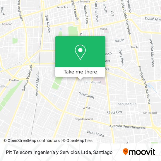 Pit Telecom Ingeniería y Servicios Ltda map