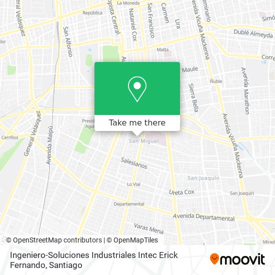 Ingeniero-Soluciones Industriales Intec Erick Fernando map