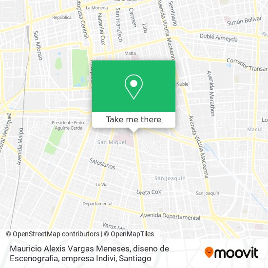 Mapa de Mauricio Alexis Vargas Meneses, diseno de Escenografia, empresa Indivi