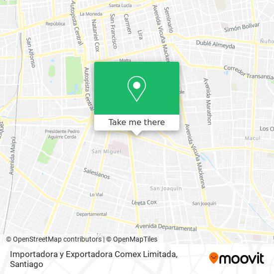 Importadora y Exportadora Comex Limitada map