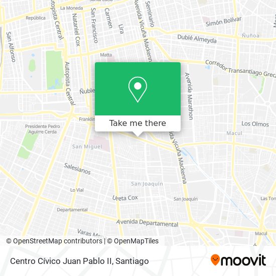 Centro Cívico Juan Pablo II map