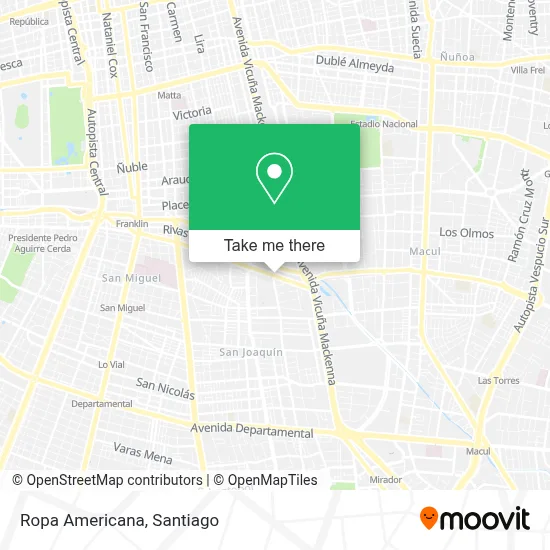 Ropa Americana map