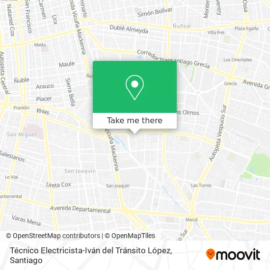Técnico Electricista-Iván del Tránsito López map