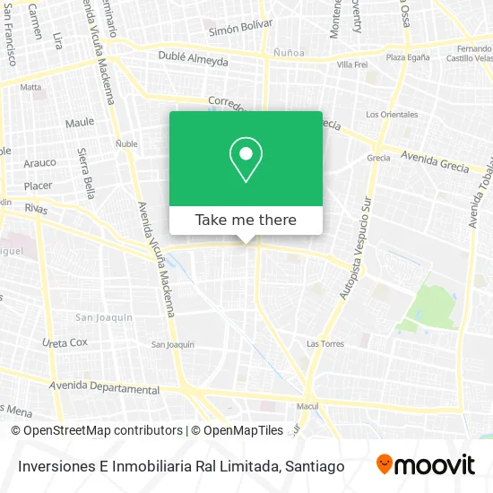 Inversiones E Inmobiliaria Ral Limitada map
