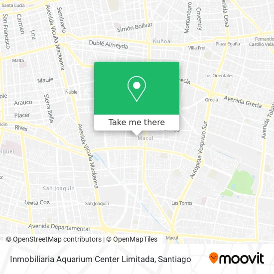 Inmobiliaria Aquarium Center Limitada map