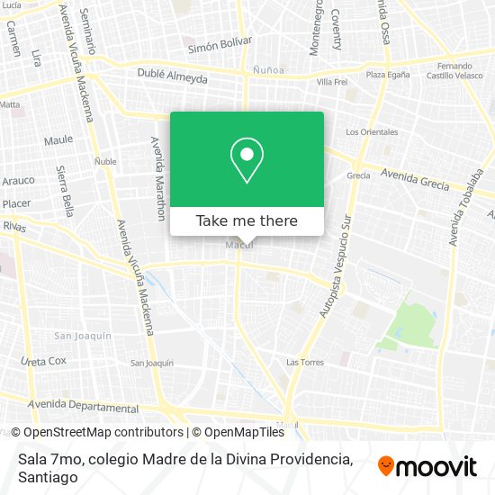 Sala 7mo, colegio Madre de la Divina Providencia map