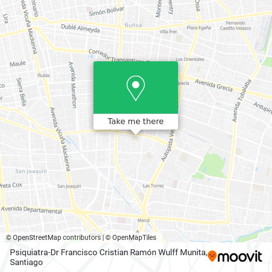 Psiquiatra-Dr Francisco Cristian Ramón Wulff Munita map