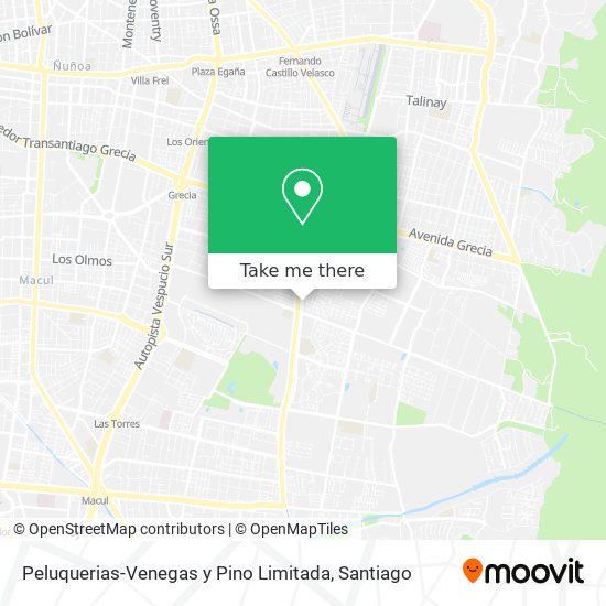 Mapa de Peluquerias-Venegas y Pino Limitada