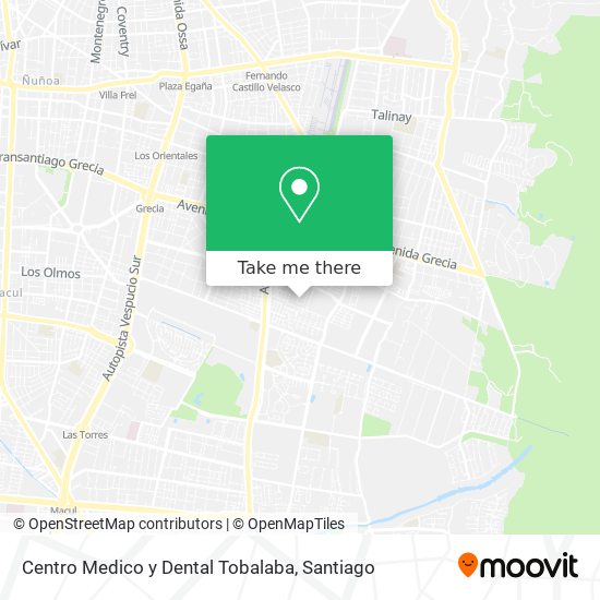 Centro Medico y Dental Tobalaba map