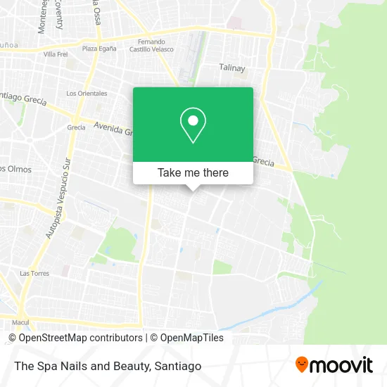 The Spa Nails and Beauty map