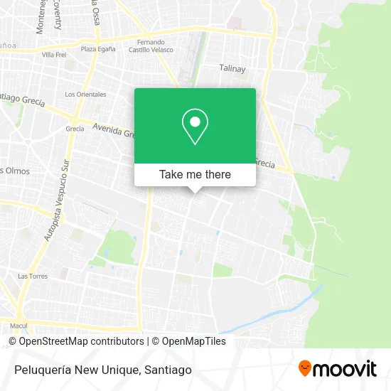 Peluquería New Unique map
