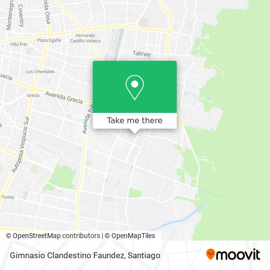 Mapa de Gimnasio Clandestino Faundez