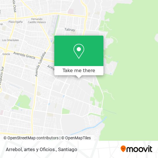 Arrebol, artes y Oficios. map
