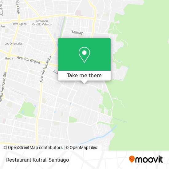 Restaurant Kutral map