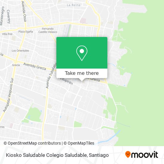 Mapa de Kiosko Saludable Colegio Saludable