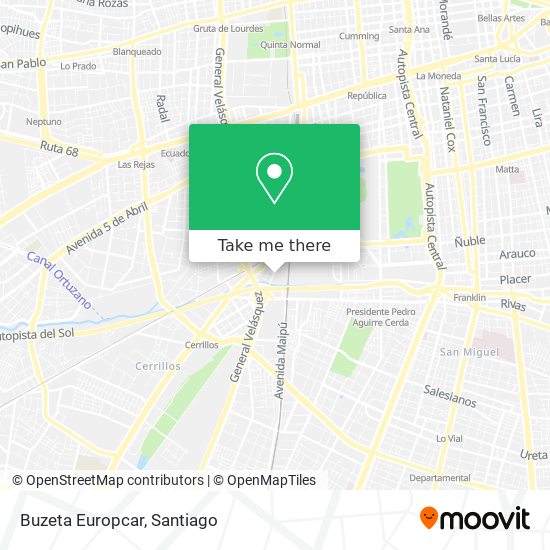 Buzeta Europcar map