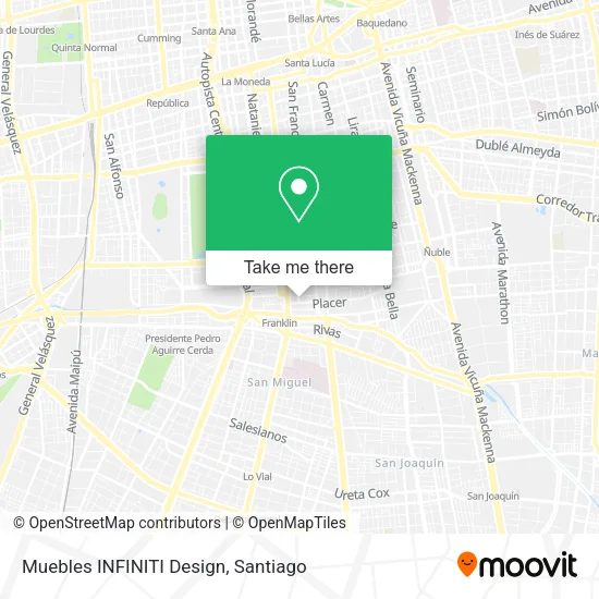 Muebles INFINITI Design map