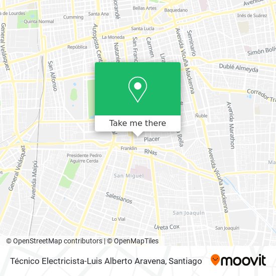 Técnico Electricista-Luis Alberto Aravena map