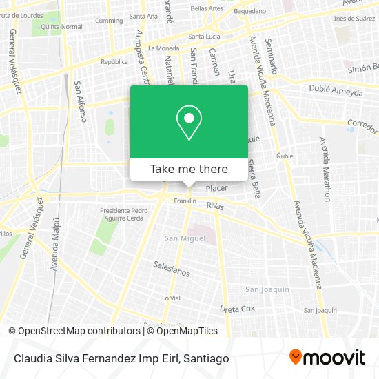 Claudia Silva Fernandez Imp Eirl map