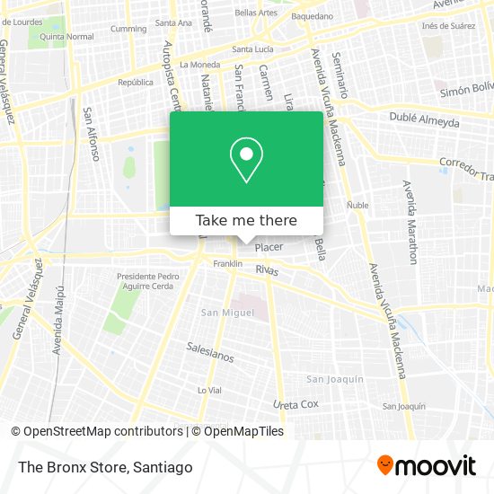 The Bronx Store map