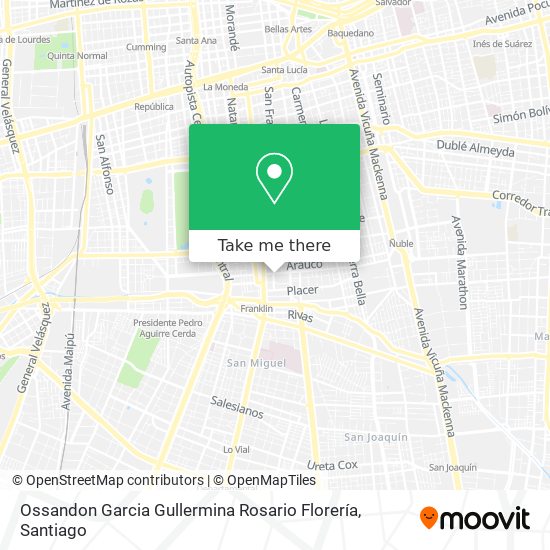 Ossandon Garcia Gullermina Rosario Florería map