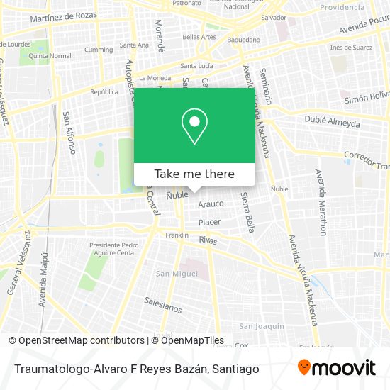 Traumatologo-Alvaro F Reyes Bazán map