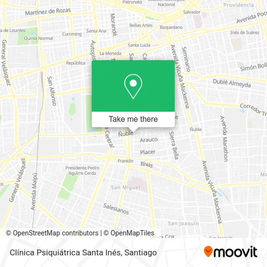Clínica Psiquiátrica Santa Inés map