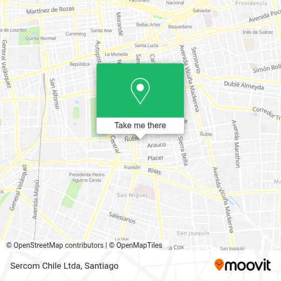 Sercom Chile Ltda map
