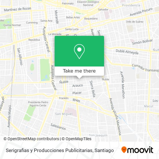 Serigrafias y Producciones Publicitarias map