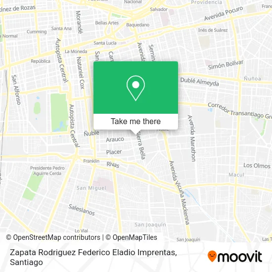 Zapata Rodriguez Federico Eladio Imprentas map