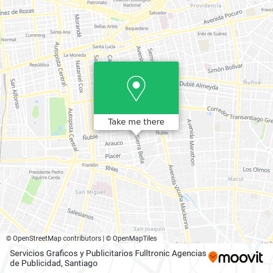 Servicios Graficos y Publicitarios Fulltronic Agencias de Publicidad map